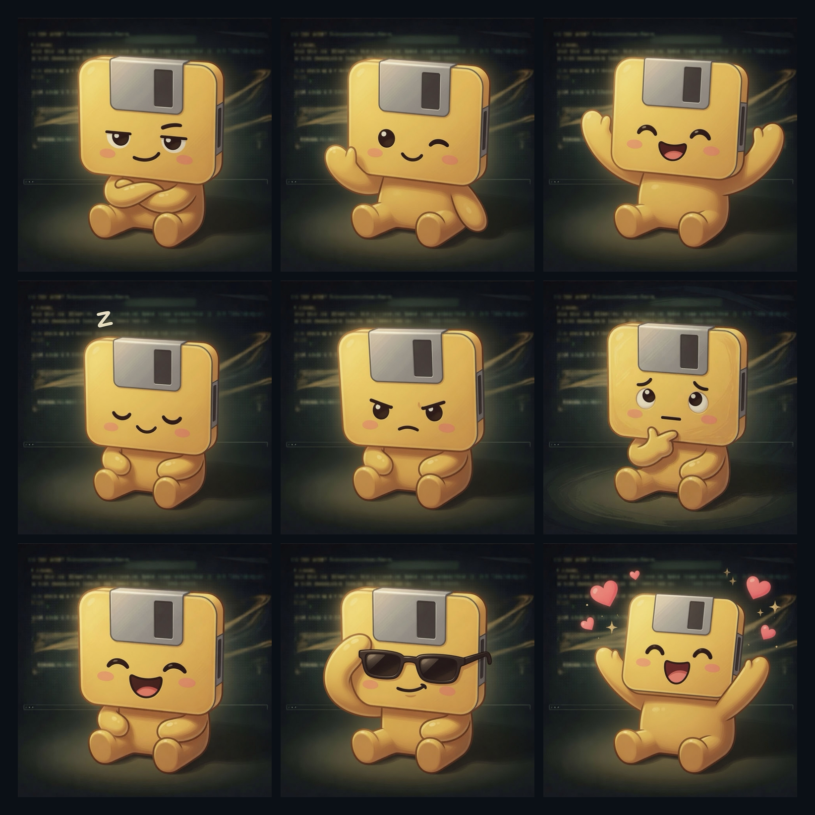 AutoJack 3 by 3 expression sheet